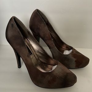Brown and Gray Steven by Steve Madden Pumps Women 7.5